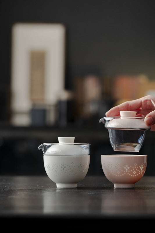 Creative Linglong Travel Tea Set Portable Quick Cup Outdoor Business Travel Kung Fu Tea Set