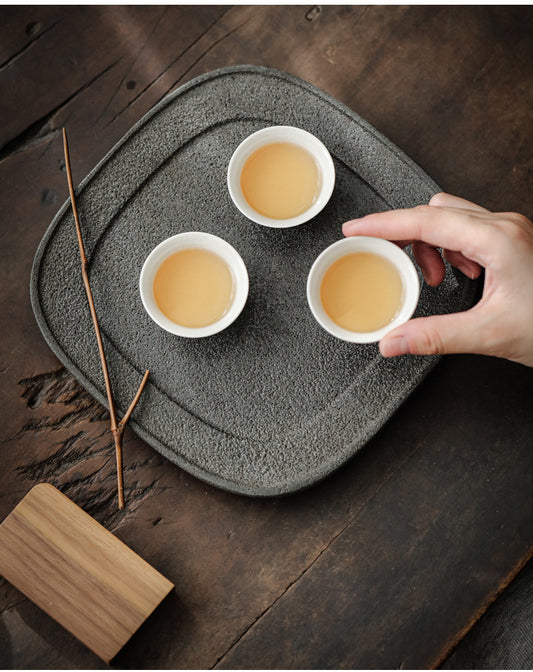 Retro Kung Fu tea set, dry brewing tray, home dry brewing table, tea sea, tea table, teapot holder